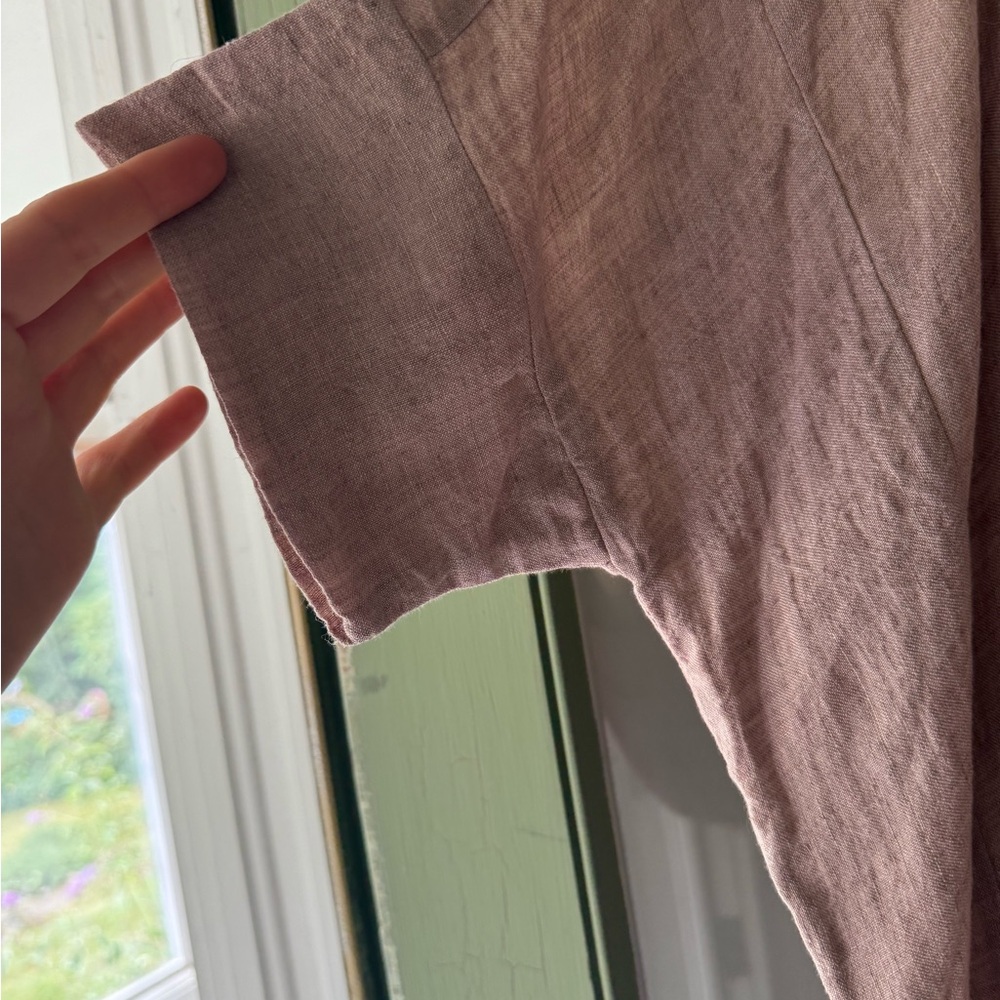 Humanoid Pink Linen shift Dress - Picture 4 of 5